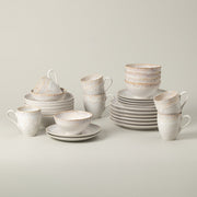 Taormina - White 30-piece Dinnerware Set with Mug