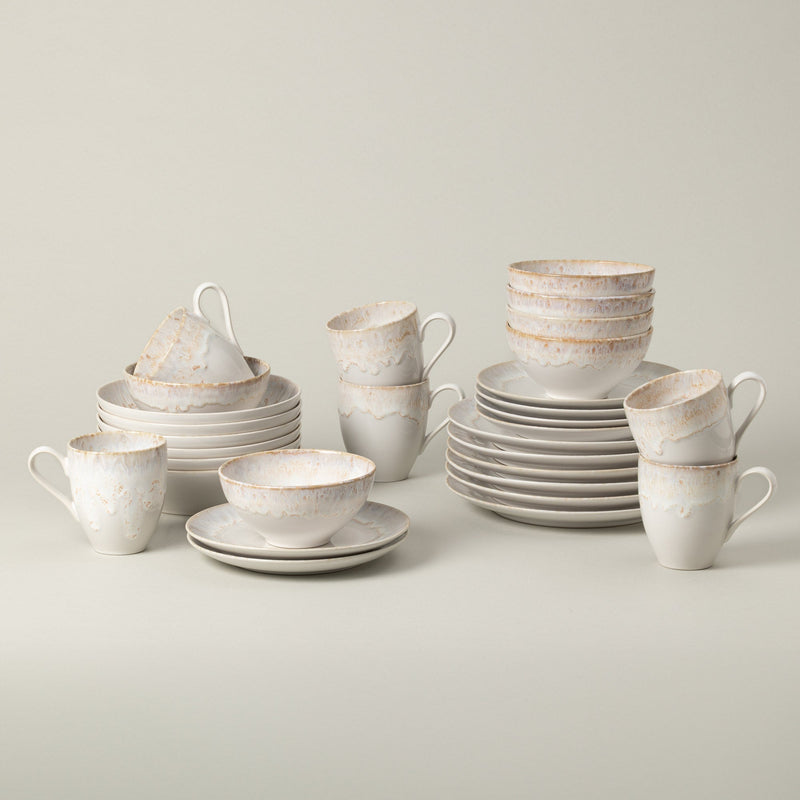 Taormina - White 30-piece Dinnerware Set with Mug