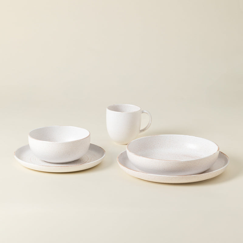 Vermont - White 5 Piece Place Setting