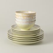 Taormina - Yellow 12-piece Dinnerware Set with Bowl