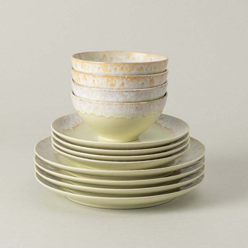 Taormina - Yellow 12-piece Dinnerware Set with Bowl
