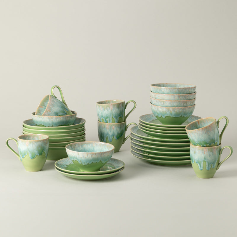 Taormina - Green 30-piece Dinnerware Set with Mug