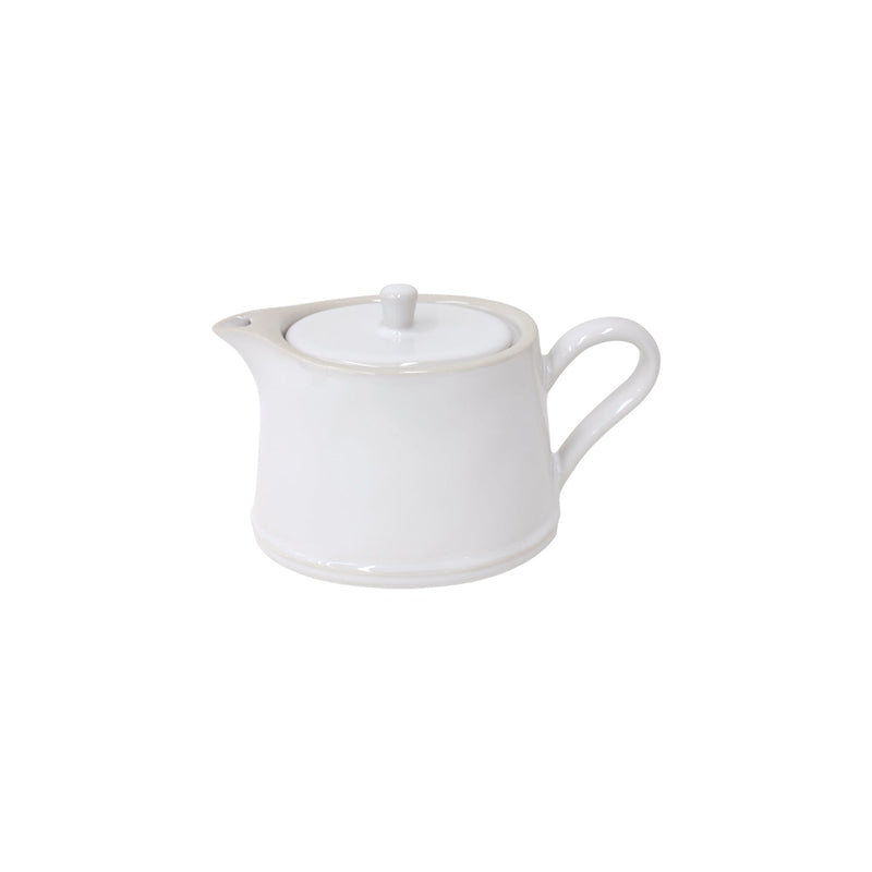 Beja - White & Cream Teapot