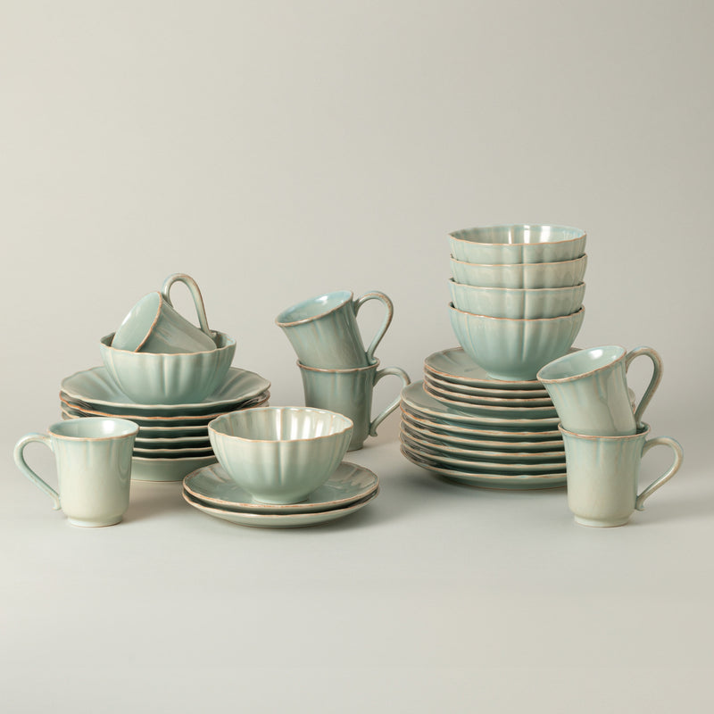 Alentejo - Turquoise 30-piece Dinnerware Set with Mug