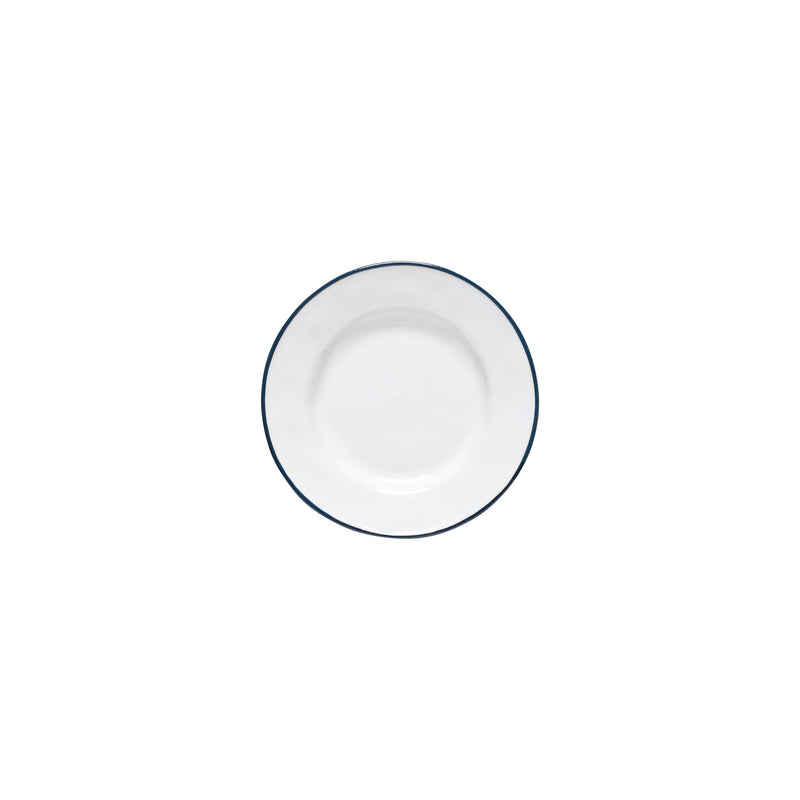 Beja - White & Blue Appetizer Plate - Set of 6