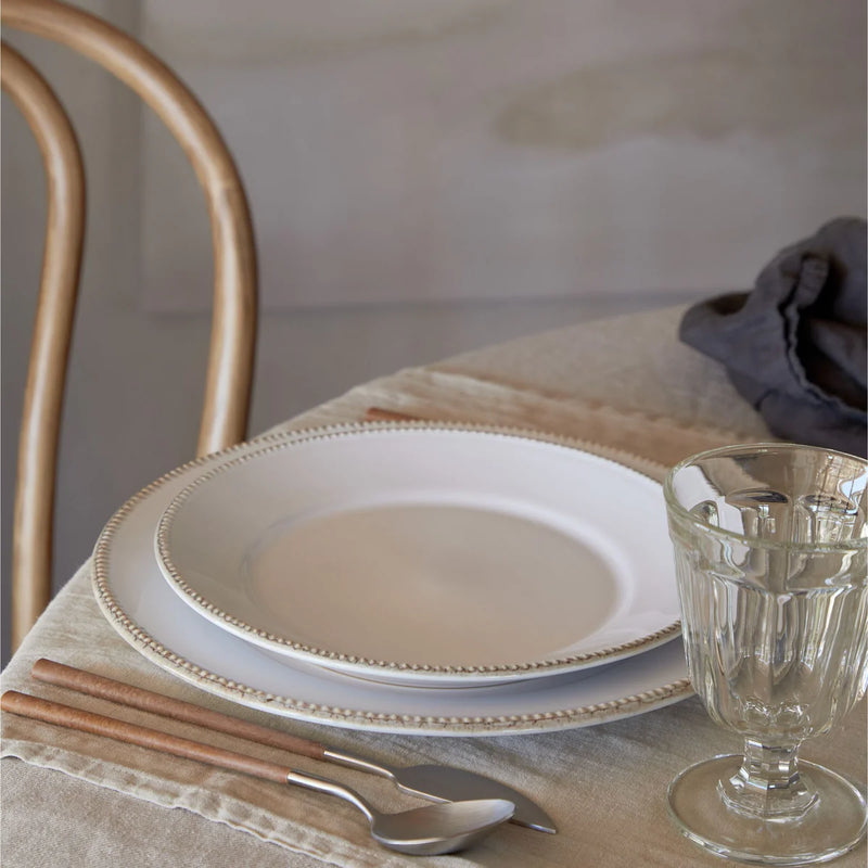 Costa Nova - Luzia Cloud White Round Salad / Dessert Plate