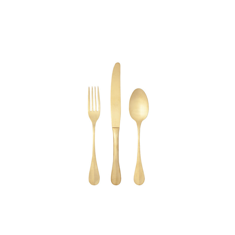 Nau - Gold Flatware Dessert 18 Pieces Set