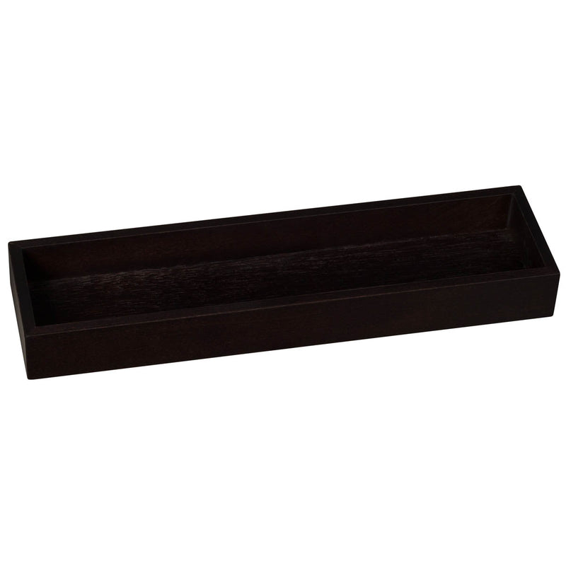 Nótos - Brown Large Low Wooden Tray