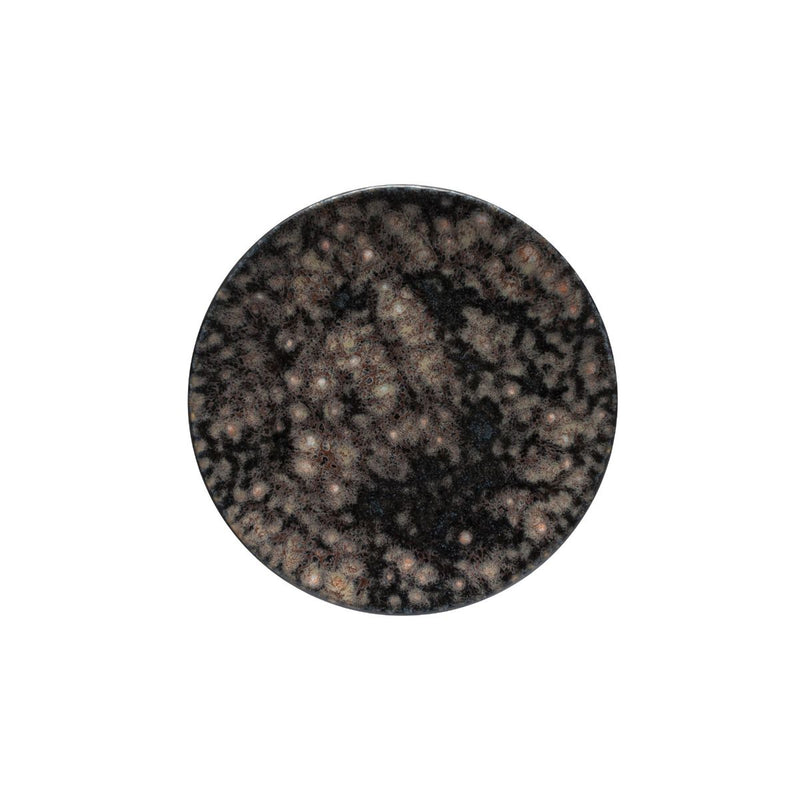 Roda - Iris Black Dessert Round Plate - Set of 6