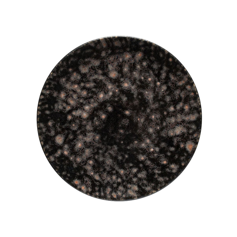 Roda - Iris Black Dinner Round Plate - Set of 6