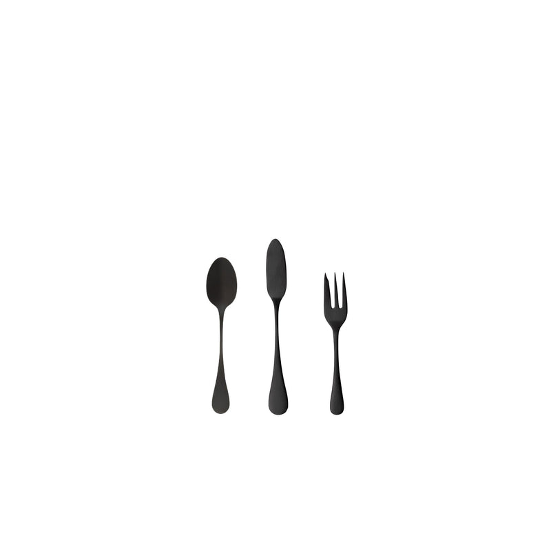 Antigo - Brushed Black Appetizer Set (3 Pieces)