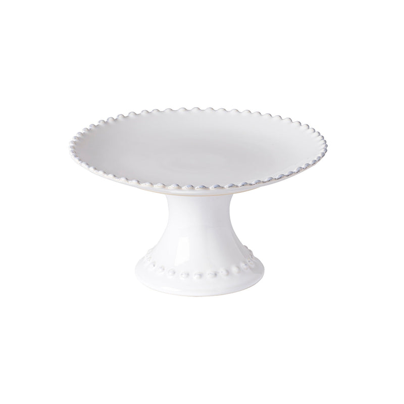 Pearl - White Footed Plate | 9" / 22 cm