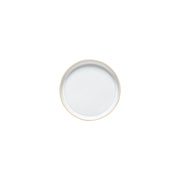 Nótos - Dune Path White Appetizer Round Plate - Set of 6
