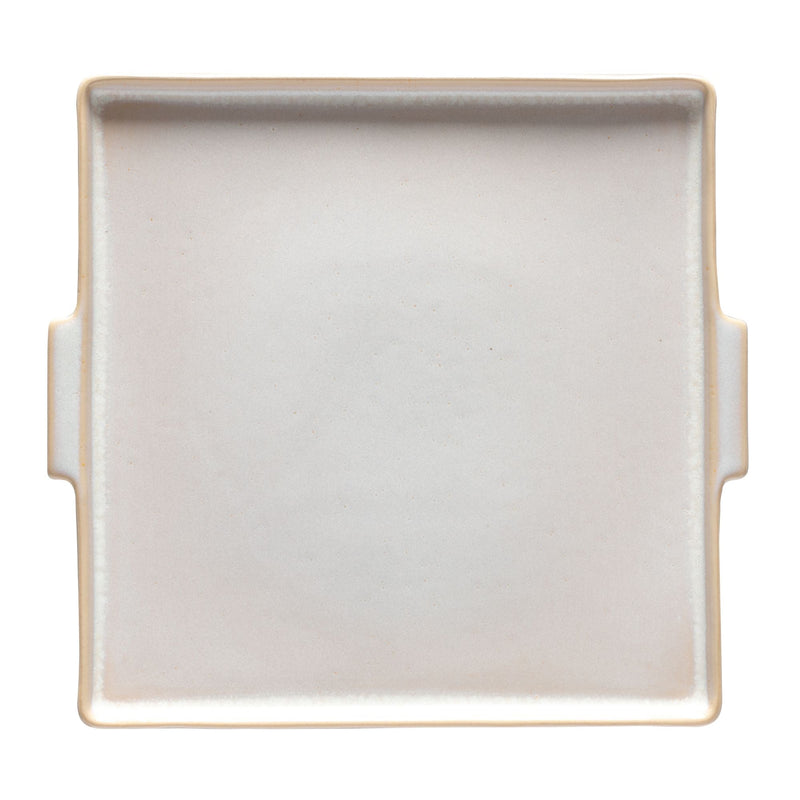 Nótos - Dune Path White Square Serving Plate - Set of 6