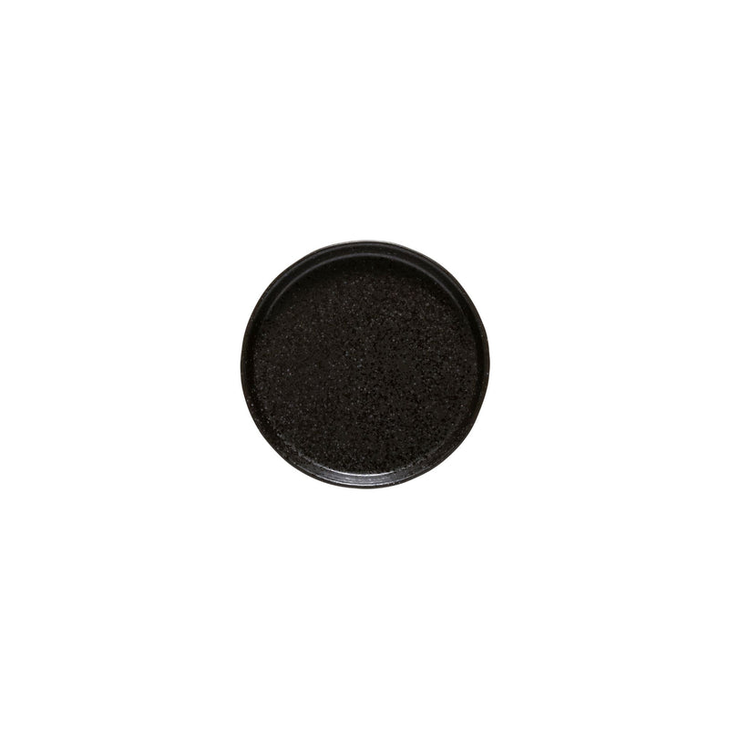 Nótos - Latitude Black Appetizer Round Plate - Set of 6