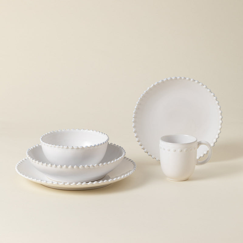 Pearl - White 5-piece Dinnerware Set