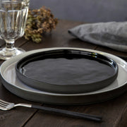 Lagoa - Black Salad/dessert Plate Ecogres - Set of 6