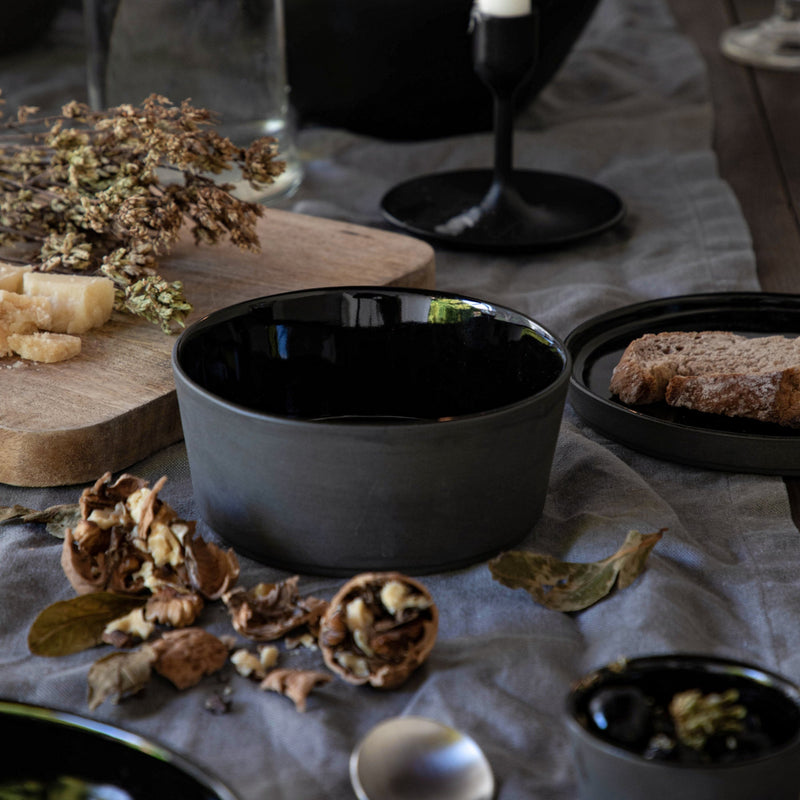 Lagoa - Black Soup/cereal Bowl Ecogres - Set of 6