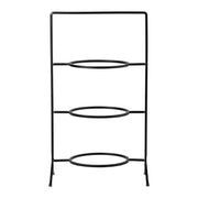 Boutique - Metallic Black 3 Round Stage Metallic Holder