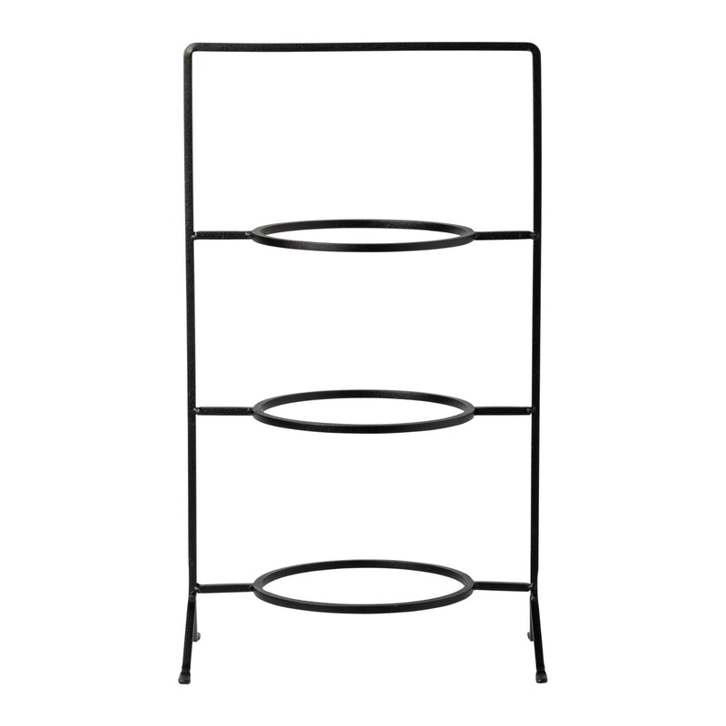 Boutique - Metallic Black 3 Round Stage Metallic Holder