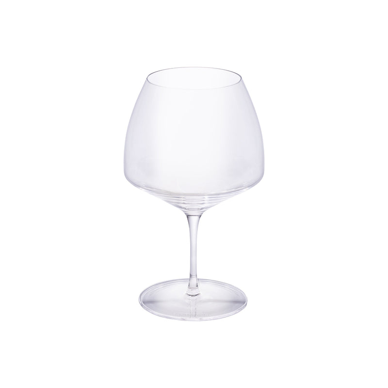 Vite - Clear Set 6 Burgundy Glasses - Set of 6