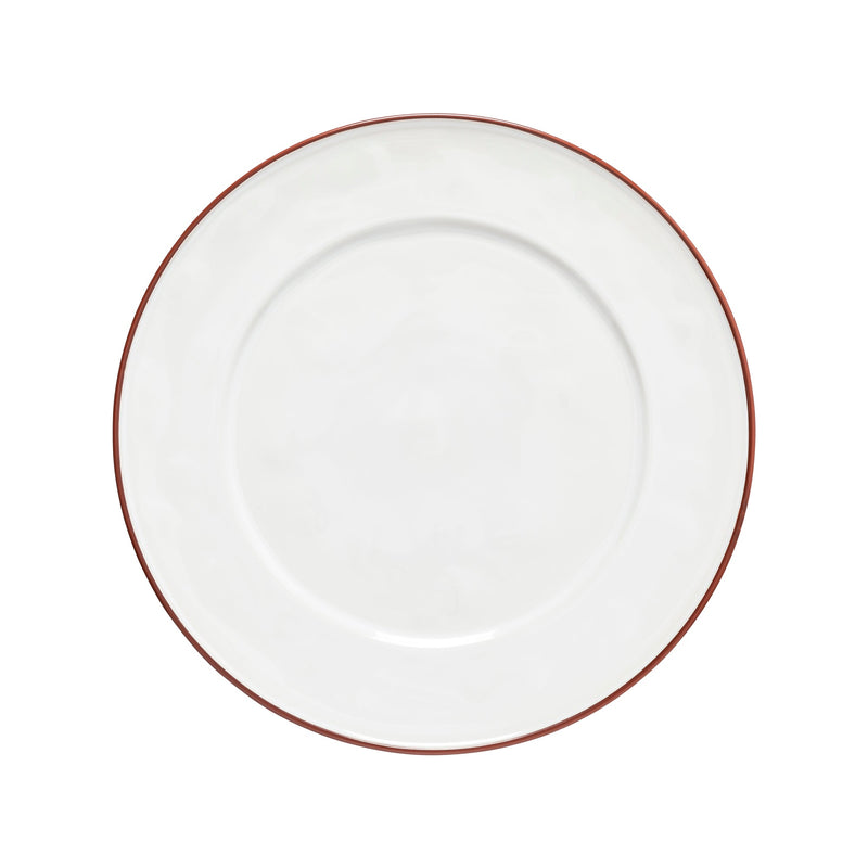 Beja - White & Red Charger Plate/platter