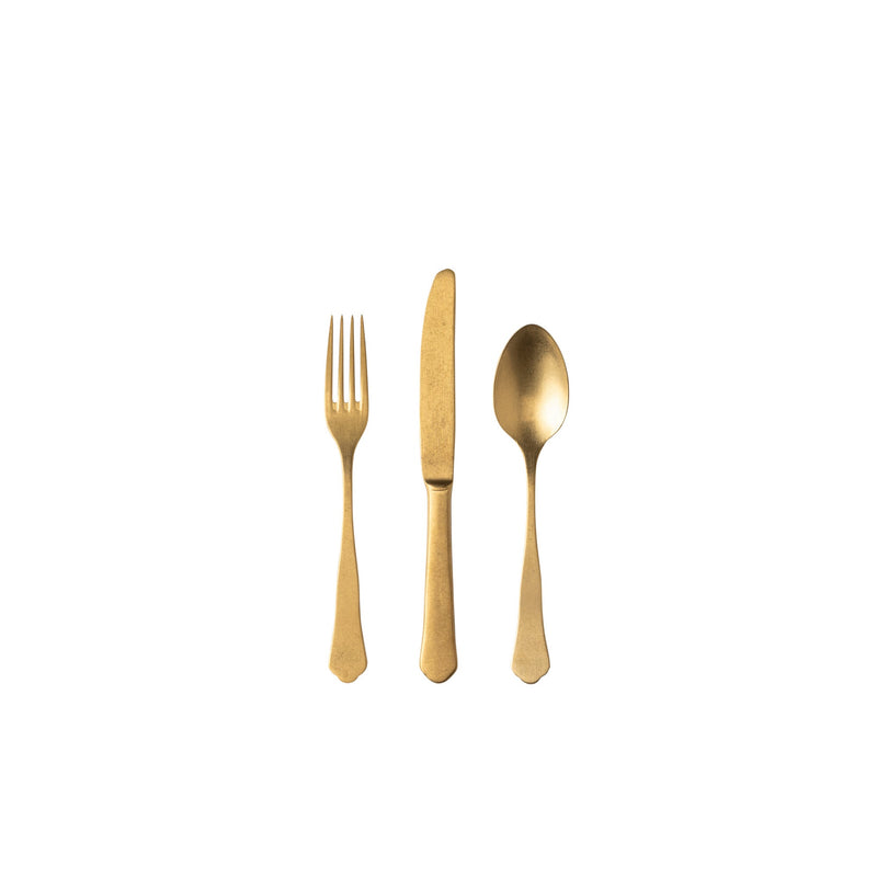 Prado - Vintage Gold Dessert 18 Pieces Set