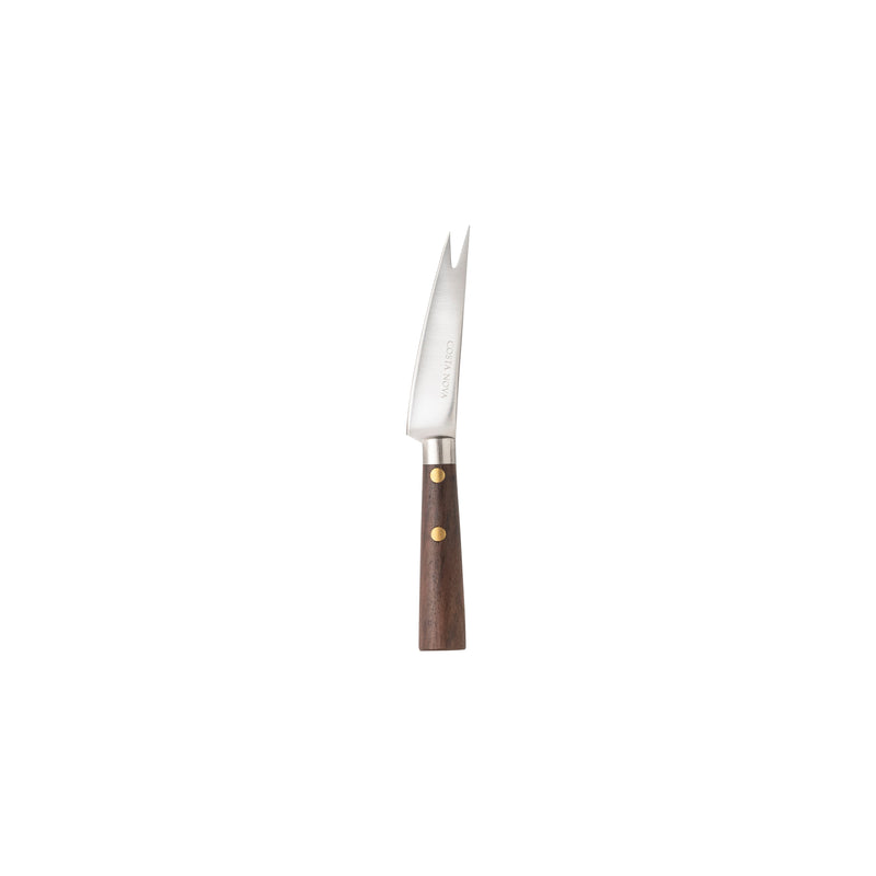 Cheese Knives - Brushed Silver Pronged Cheese Knife