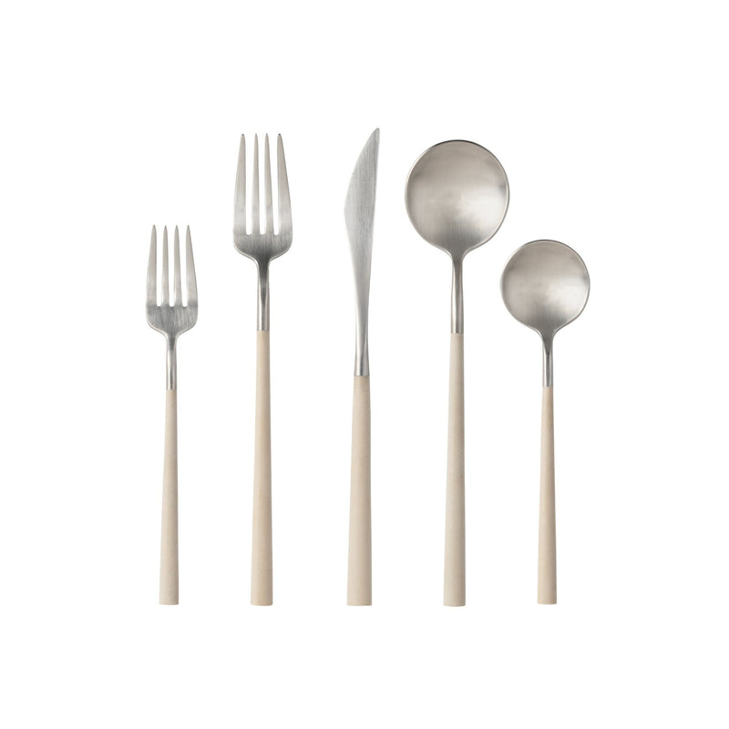 Mito - Brushed Cru Cable Flatware 5 Pieces