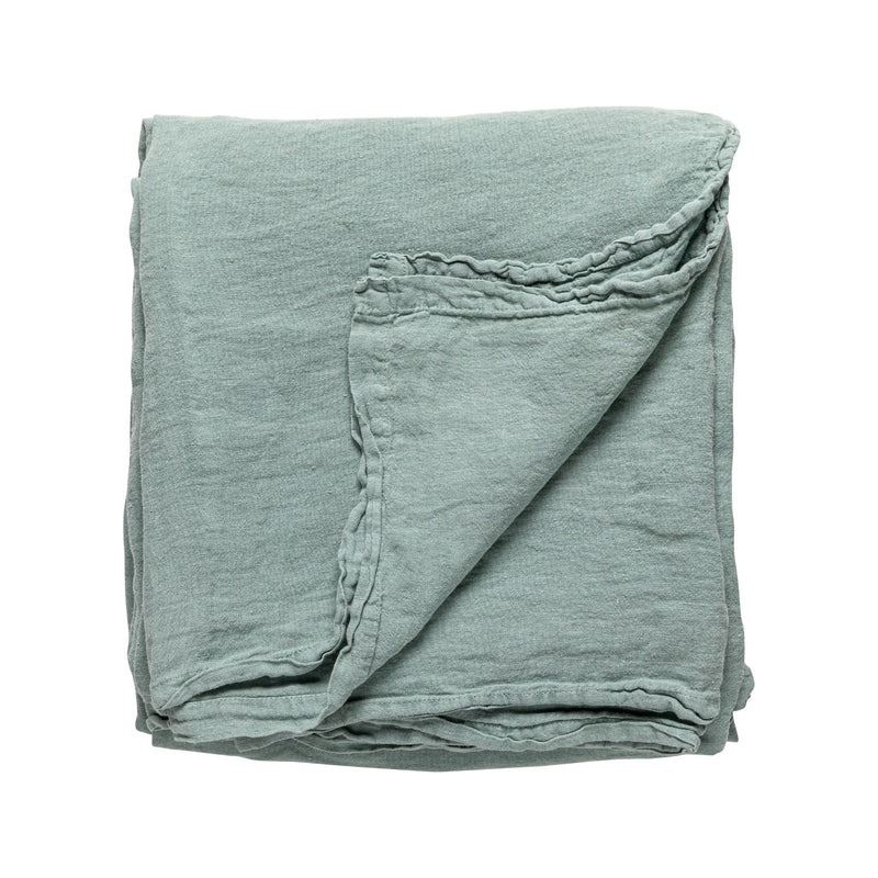 Maria - Mint Table Cloth | 100% LI