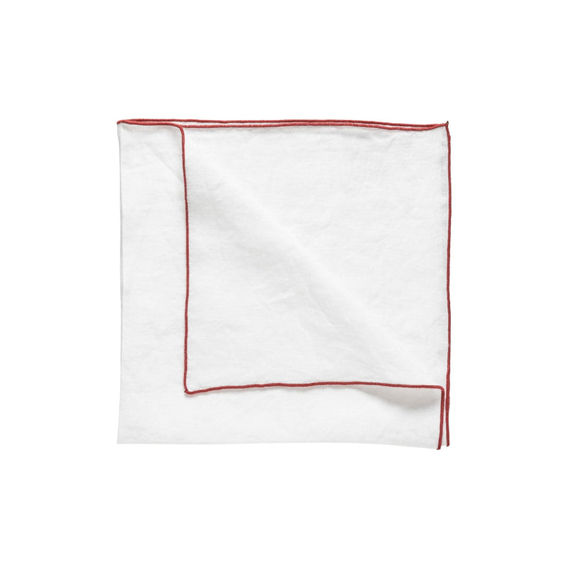 Bella - Crimson Red Napkin 100% Linen