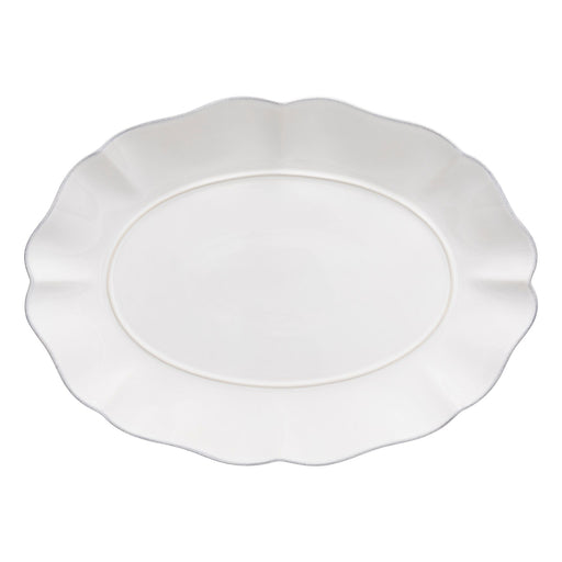 Rosa - White Oval Platter | 16" / 40 cm