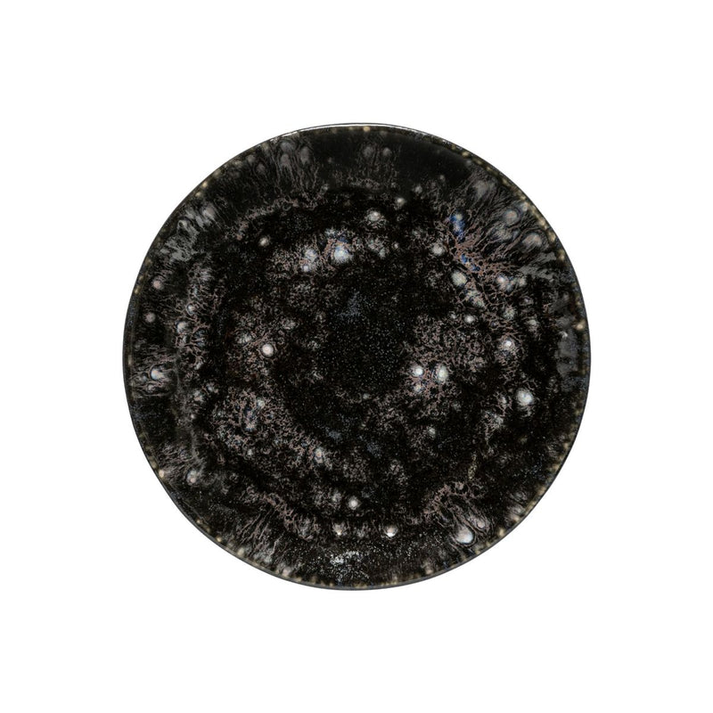 Roda - Iris Black Dinner Round Coupe Plate - Set of 6