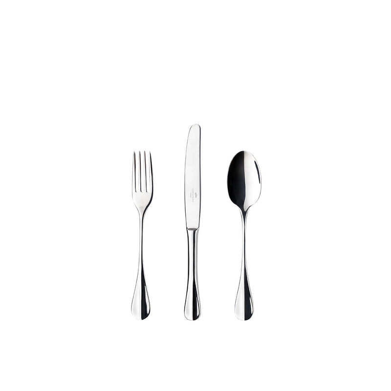 Nau - Polished Silver Flatware Dessert 18 Pieces Set