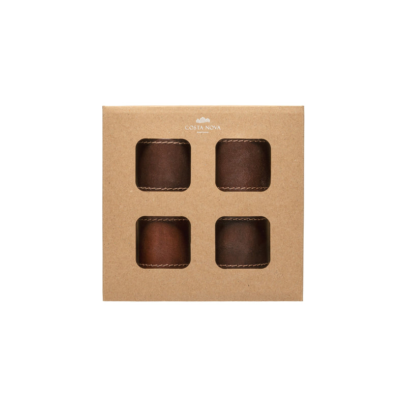 Napkin Ring Collection - Brown Set 4 Napkin Rings | 2" / 4.5 cm - Set of 4