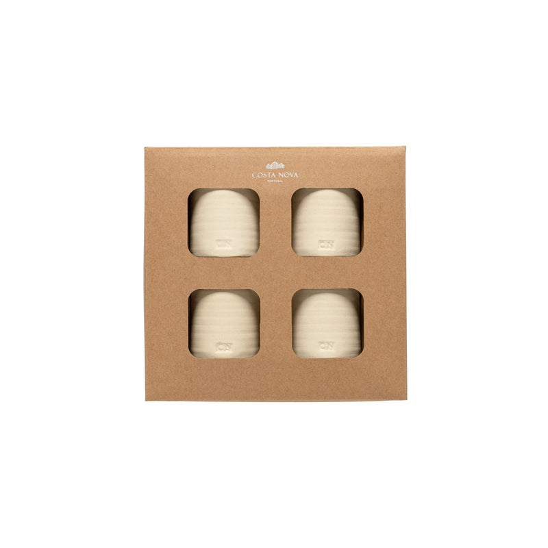 Napkin Ring Collection - White Set 4 Napkin Rings Round | 2" / 5 cm - Set of 4