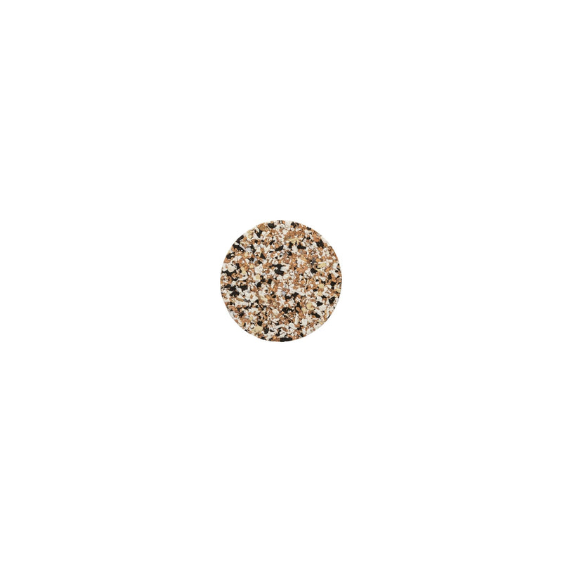 Cork Collection - White-black Set 4 Cork/recycled EVA Round Coaster | 4" / 10 cm - Set of 4