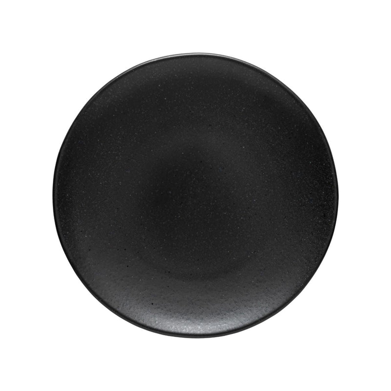 Roda - Black Round Coupe Plate | 12" / 31 cm - Set of 6