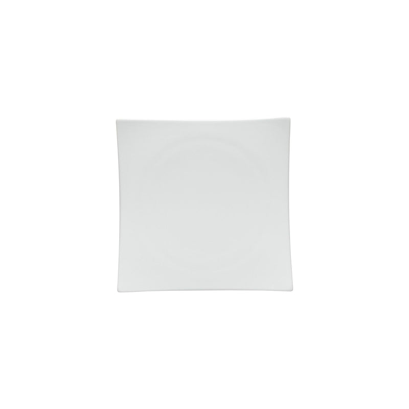 Resonance - White Porcelain Square Appetizer Plate - Set of 6