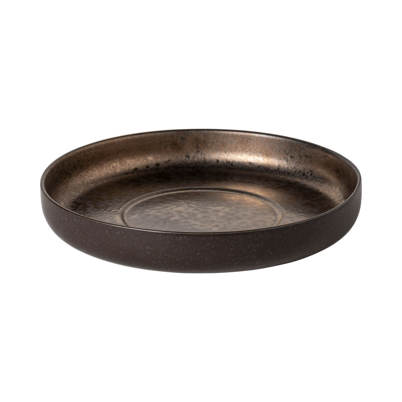 Resonance - Brown Deep Round Plate - Set of 6