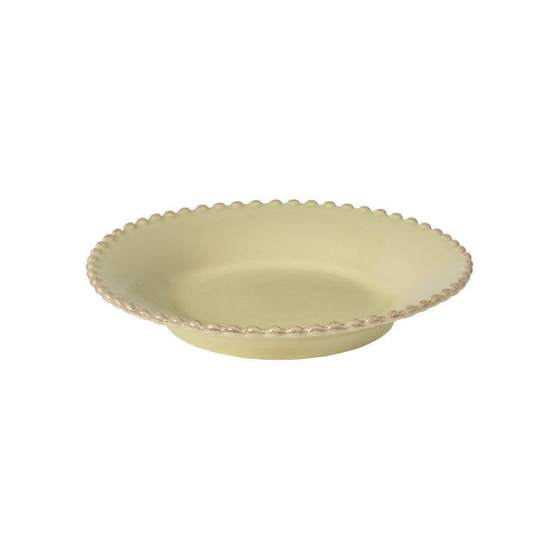 Pearl - Lily Green Soup/pasta Plate | 10" / 24 cm - Set of 6