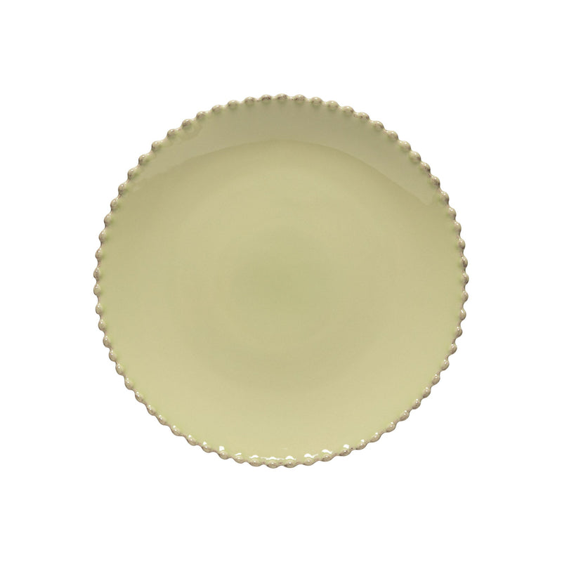 Pearl - Lily Green Dinner Plate | 11" / 28 cm - Set of 6