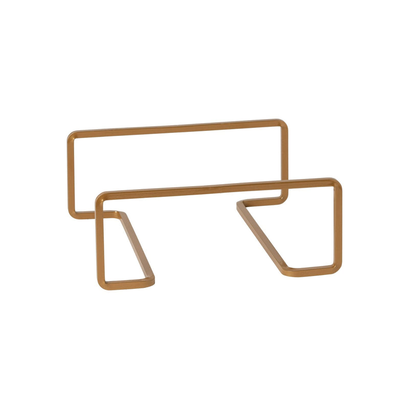 Boutique - Gold Small Low Metallic Riser
