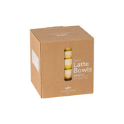 Latte Bowls - Yellow Set 4 Latte Bowls | 6" / 15 cm - Set of 4