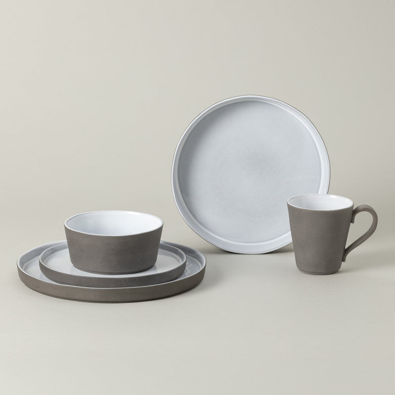 Lagoa - White 5-piece Dinnerware Set Ecogres