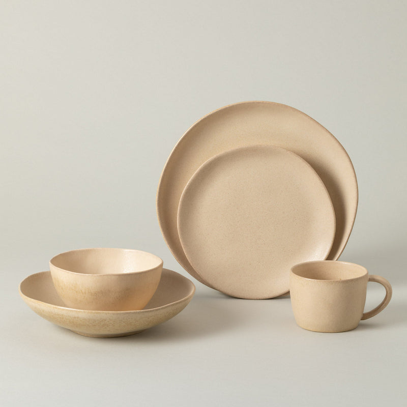 Livia - Champagne Yellow 5-piece Dinnerware Set