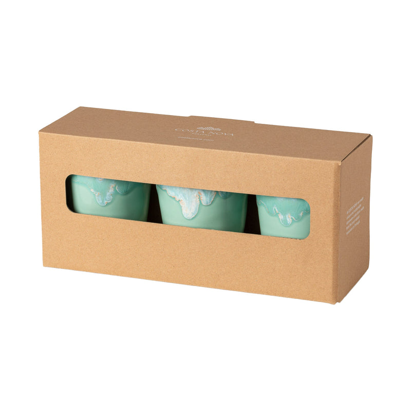 Grespresso - Aqua Gift Box 3 Mocha Cups 38 Cl | 13 fl oz / 38 cl
