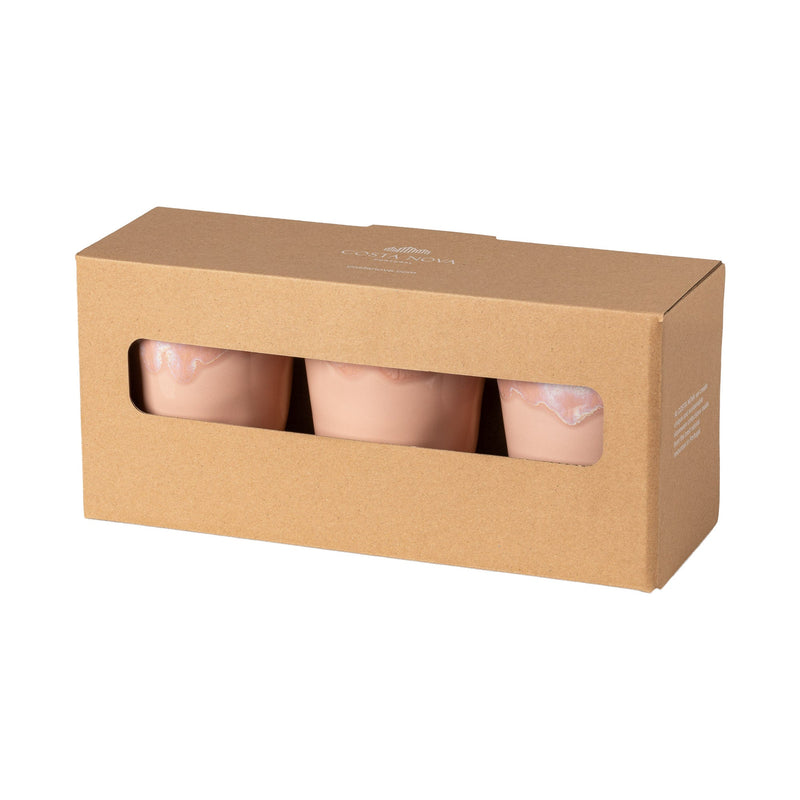 Grespresso - Soft Pink Gift Box 3 Mocha Cups 38 Cl | 13 fl oz / 38 cl