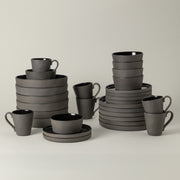 Lagoa - Black 30-piece Dinnerware Set with Mug Ecogres
