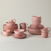 Livia - Mauve Rose 30-piece Dinnerware Set with Mug